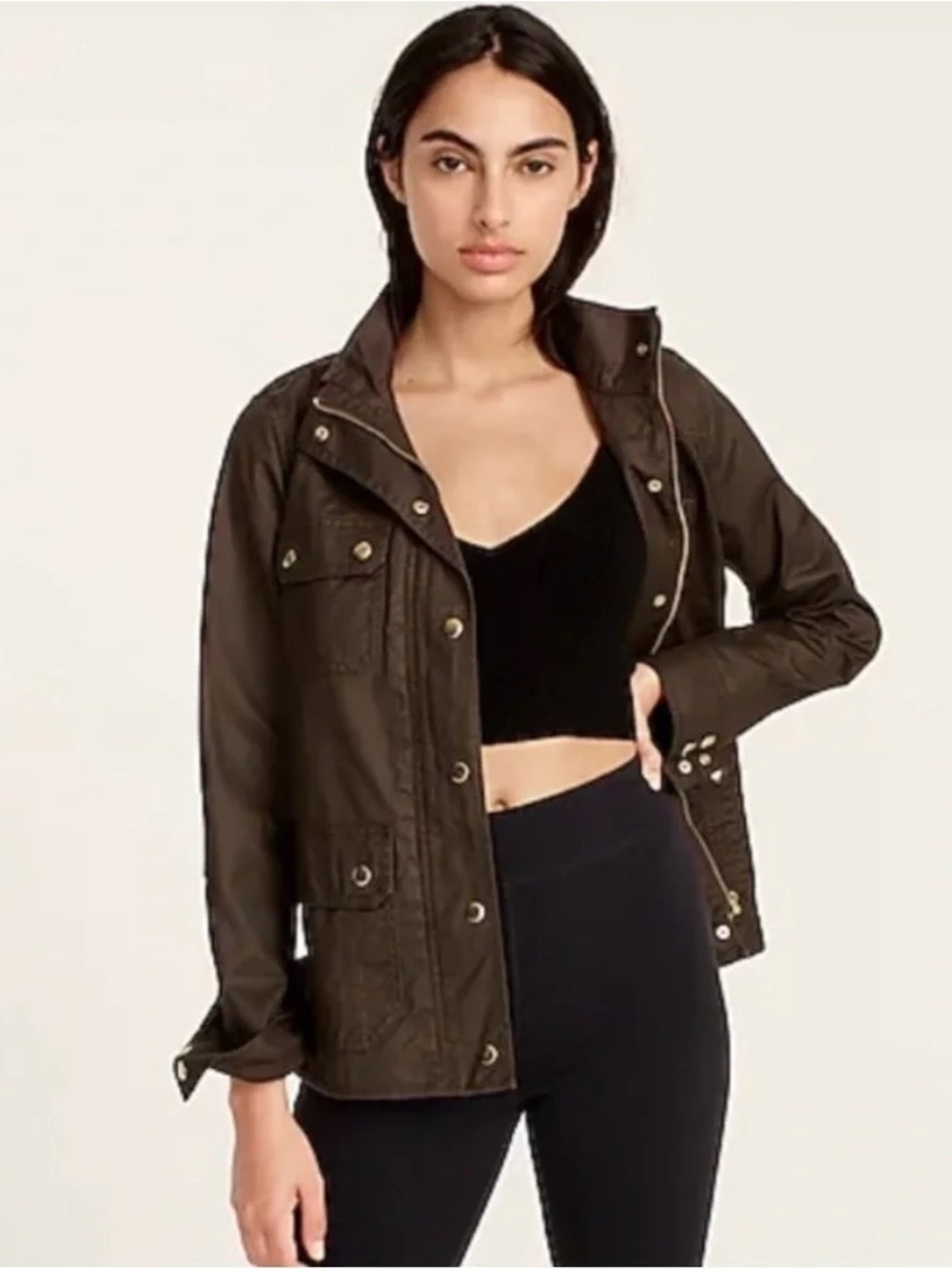 J. Crew Downtown Field Jacket Mossy Brown Country Barn Coat Outdoorsy Heritage